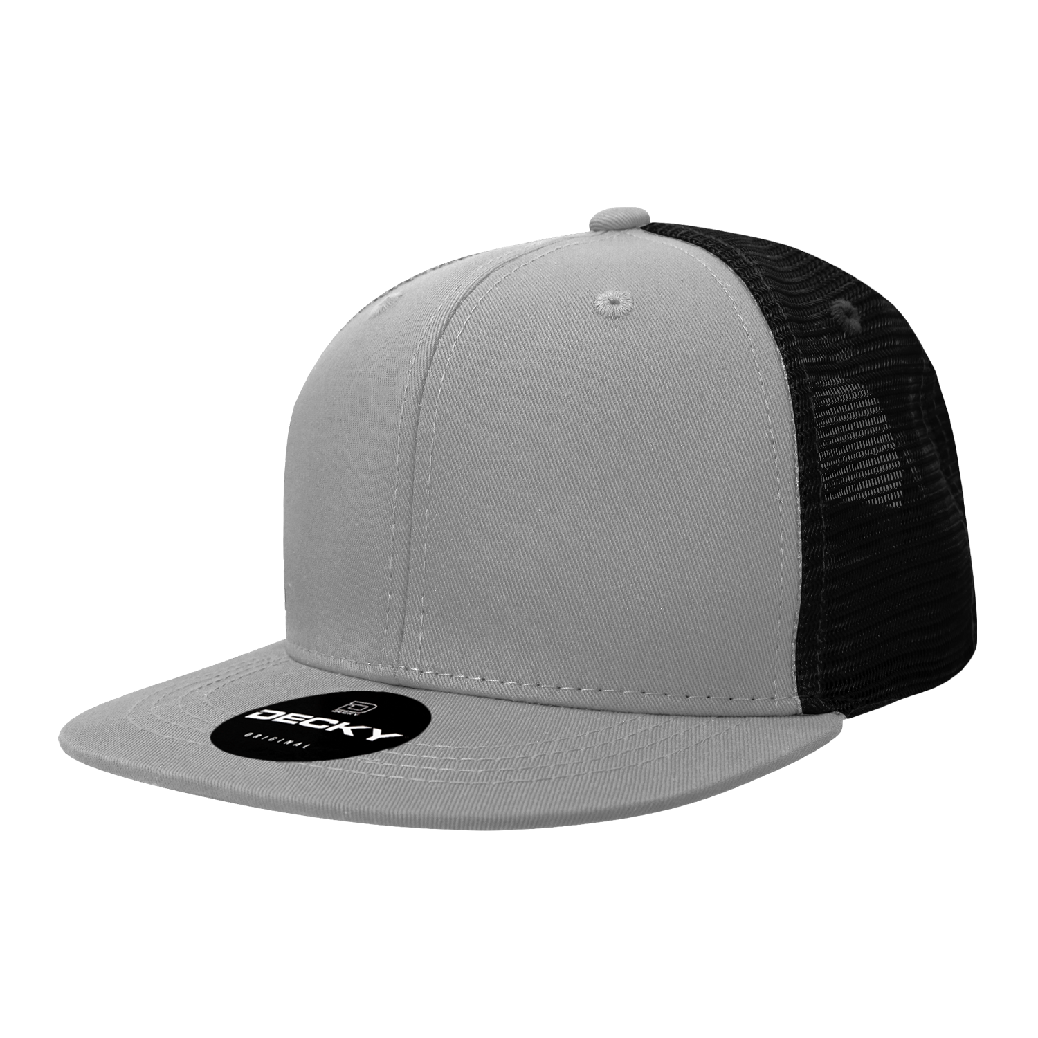 6 Panel High Profile Structured Cotton Blend Trucker