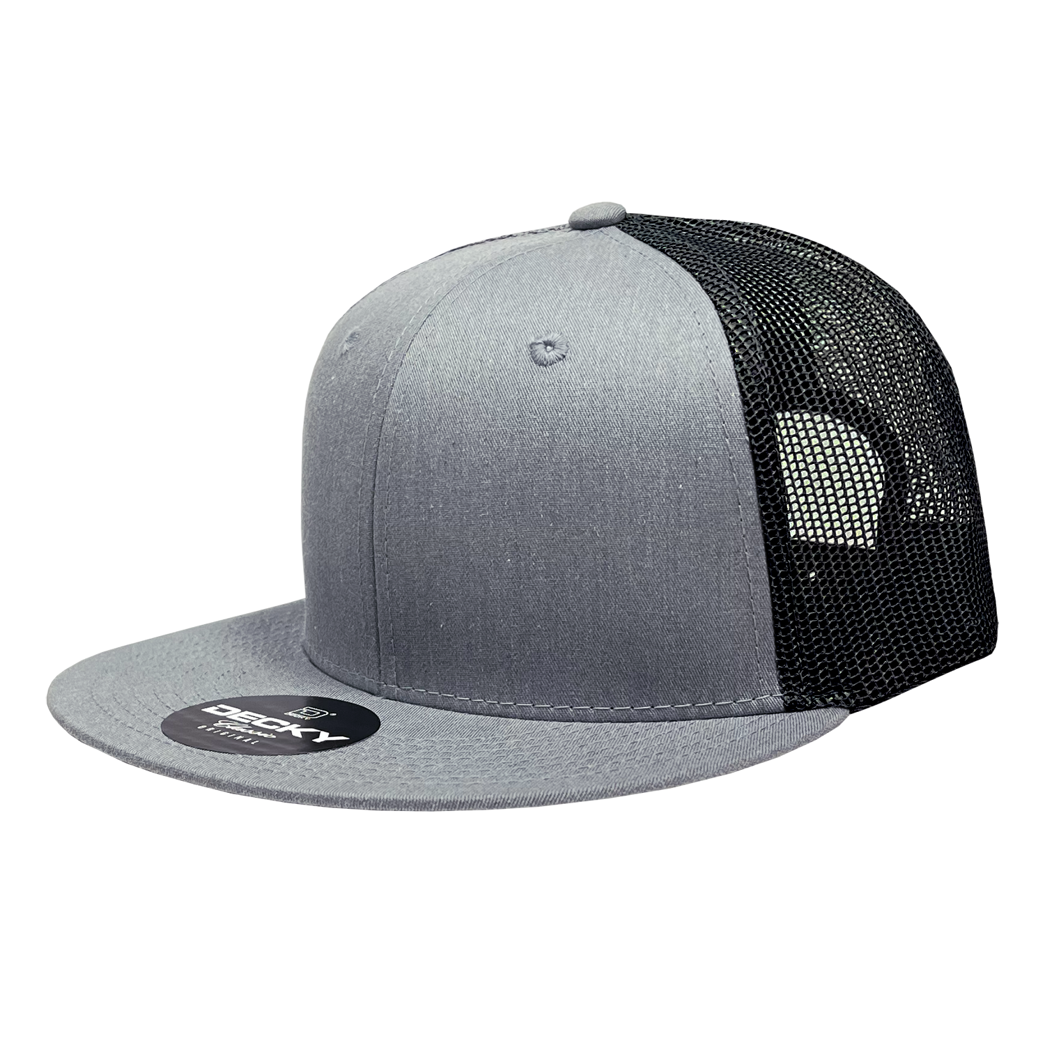 6 Panel High Profile Structured Cotton Blend Trucker