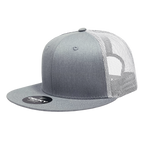 6 Panel High Profile Structured Cotton Blend Trucker