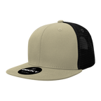 6 Panel High Profile Structured Cotton Blend Trucker