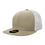 6 Panel High Profile Structured Cotton Blend Trucker
