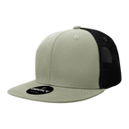 6 Panel High Profile Structured Cotton Blend Trucker