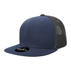 6 Panel High Profile Structured Cotton Blend Trucker