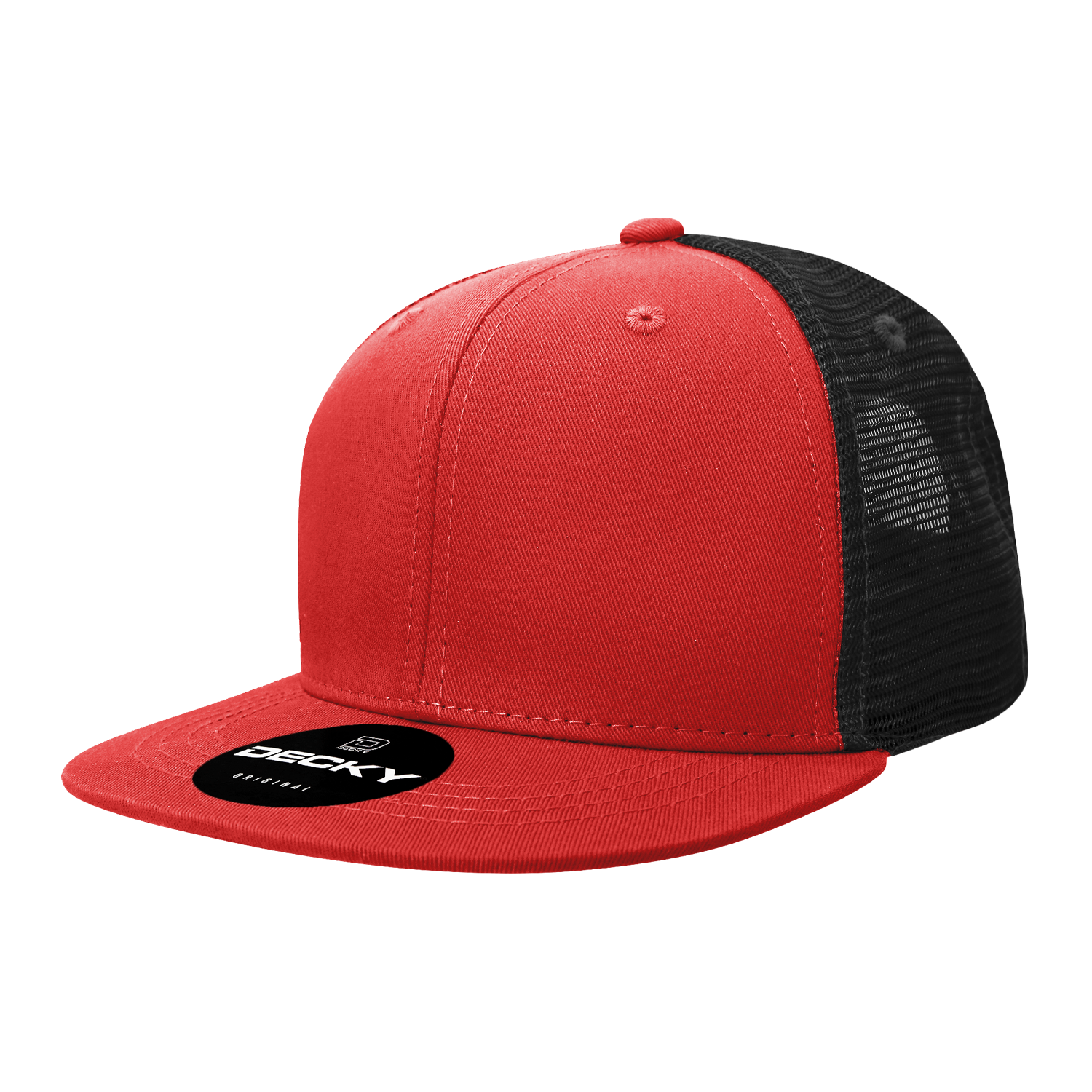 6 Panel High Profile Structured Cotton Blend Trucker