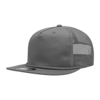 a grey mesh trucker hat