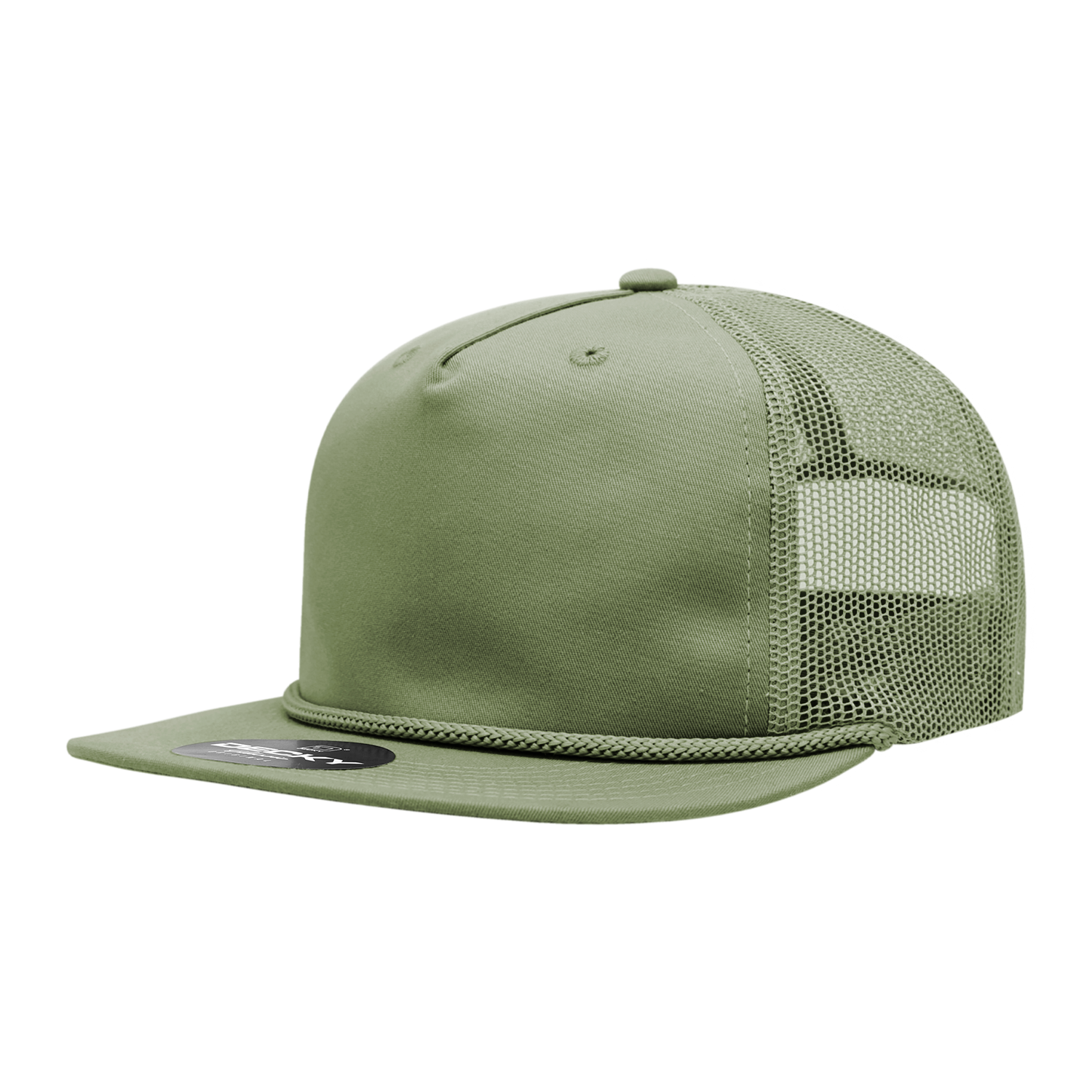 a green mesh trucker hat