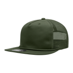 a dark green mesh trucker hat