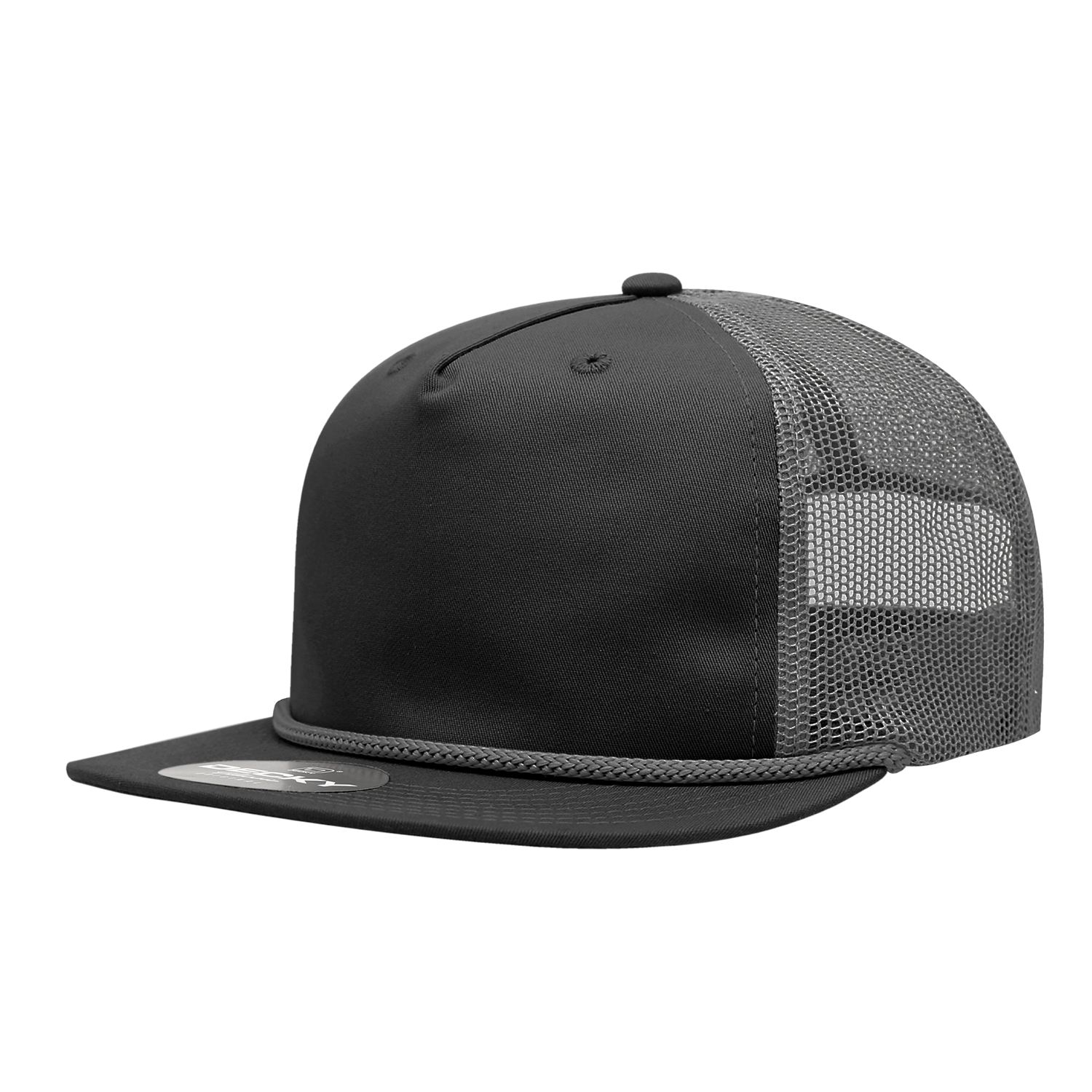 a black mesh trucker hat