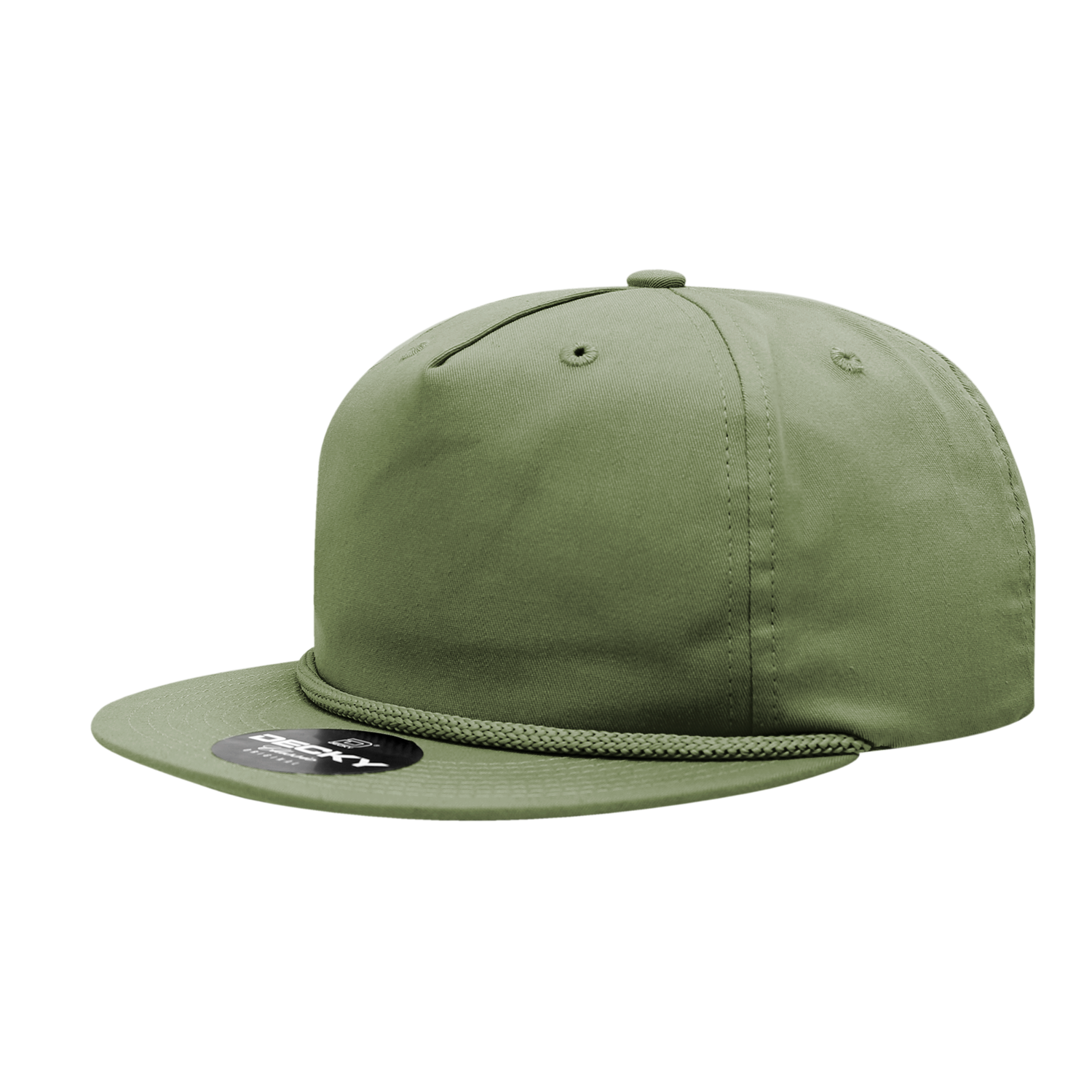 a green hat