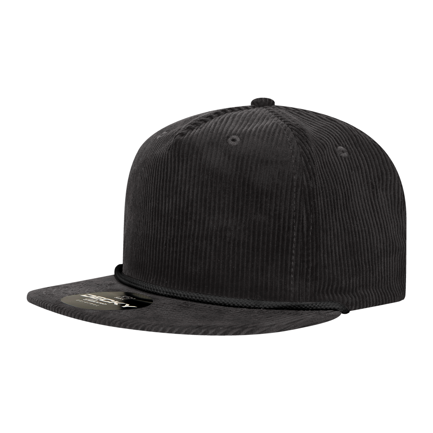 5 Panel High Profile Relaxed Corduroy Rope Hat