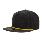 5 Panel High Profile Relaxed Corduroy Rope Hat