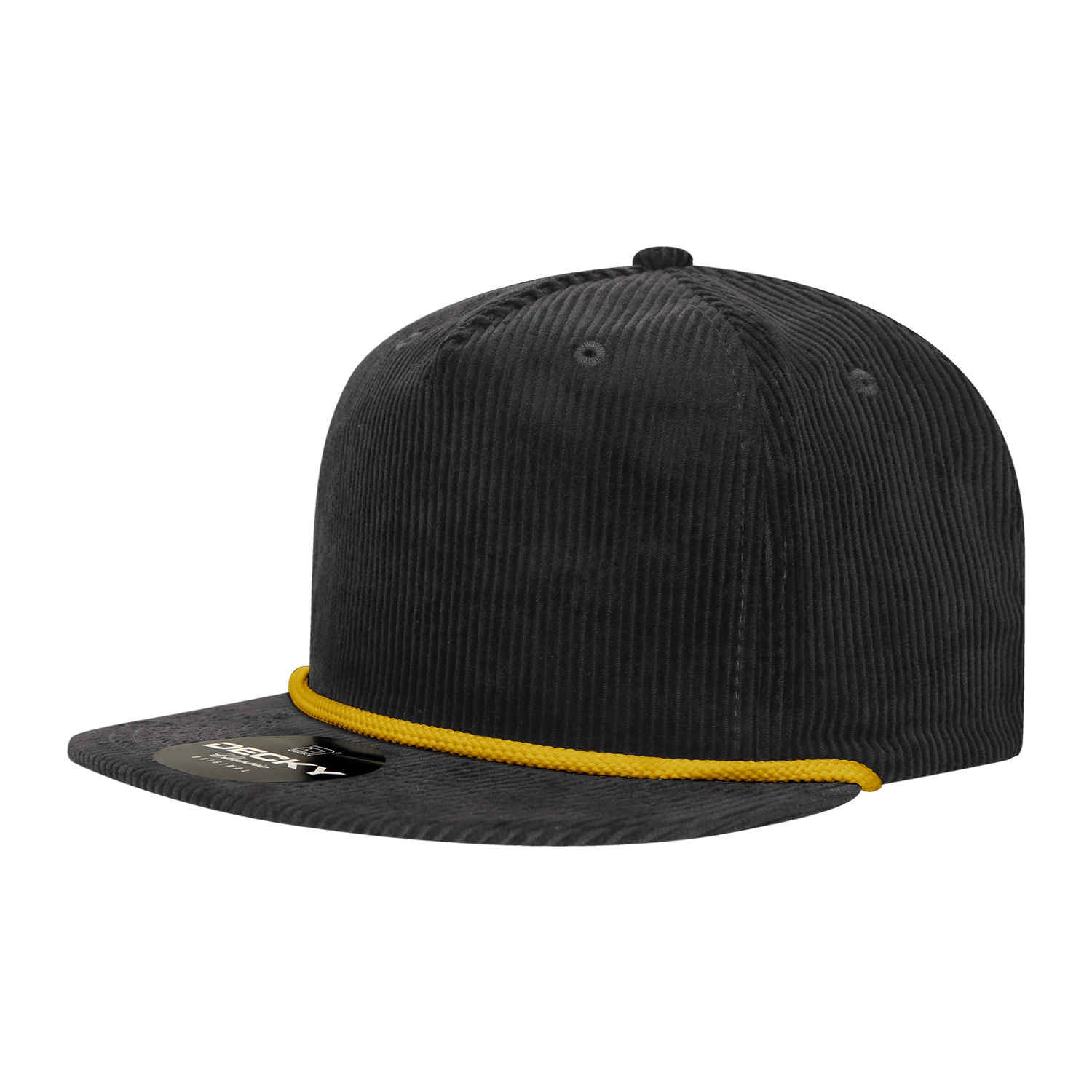 5 Panel High Profile Relaxed Corduroy Rope Hat