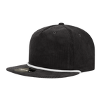 5 Panel High Profile Relaxed Corduroy Rope Hat