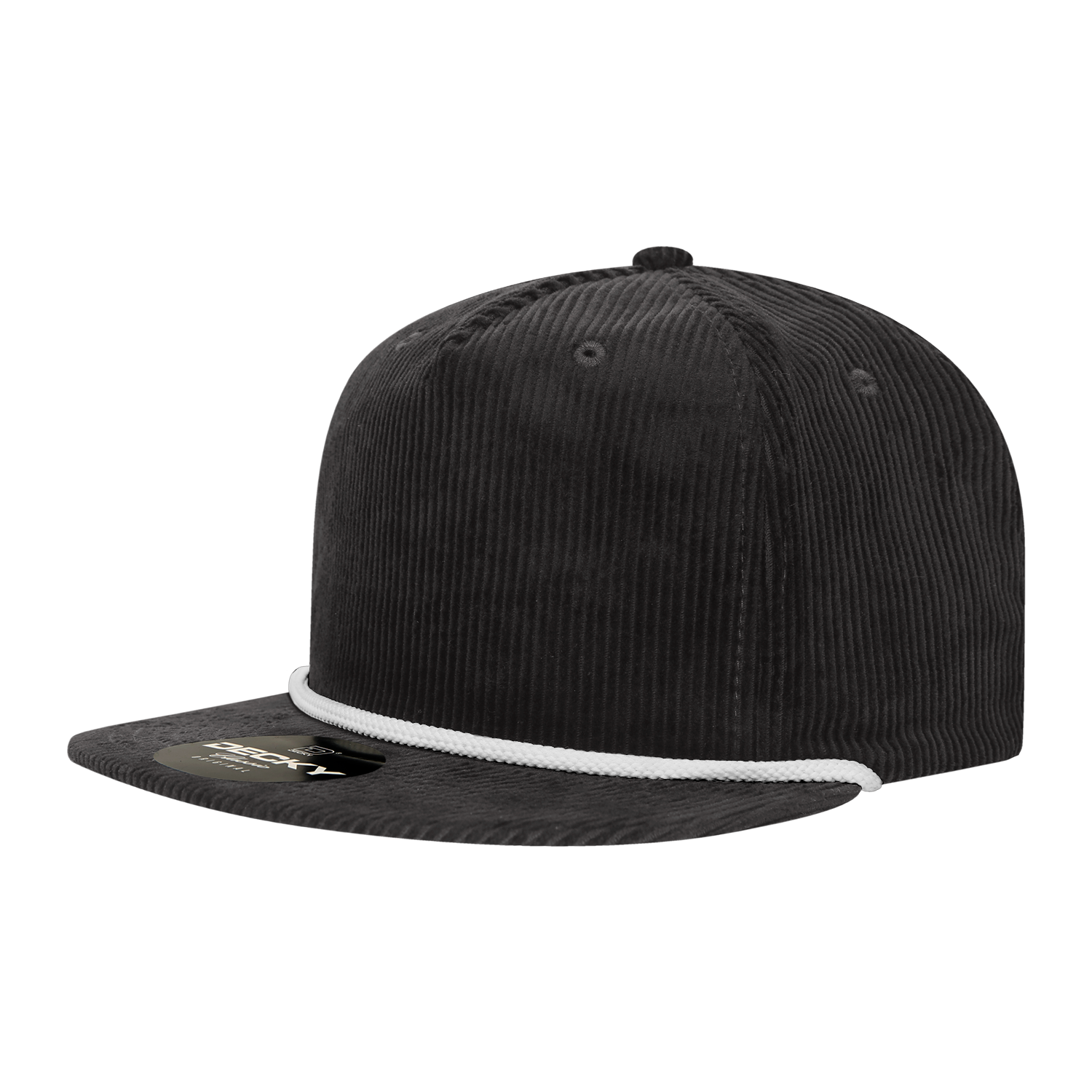 5 Panel High Profile Relaxed Corduroy Rope Hat