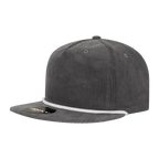 5 Panel High Profile Relaxed Corduroy Rope Hat