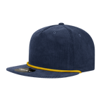 5 Panel High Profile Relaxed Corduroy Rope Hat