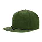 5 Panel High Profile Relaxed Corduroy Rope Hat