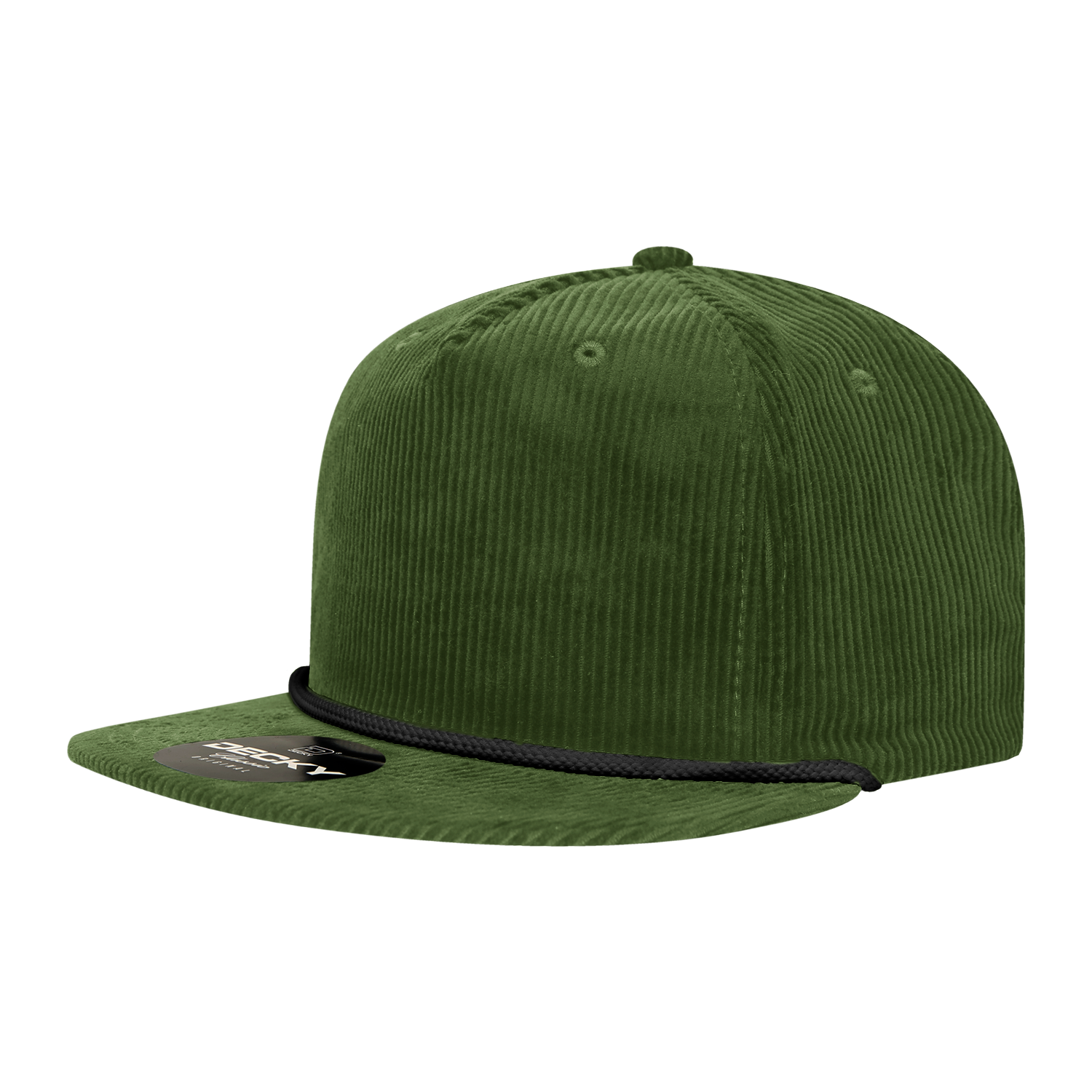 5 Panel High Profile Relaxed Corduroy Rope Hat