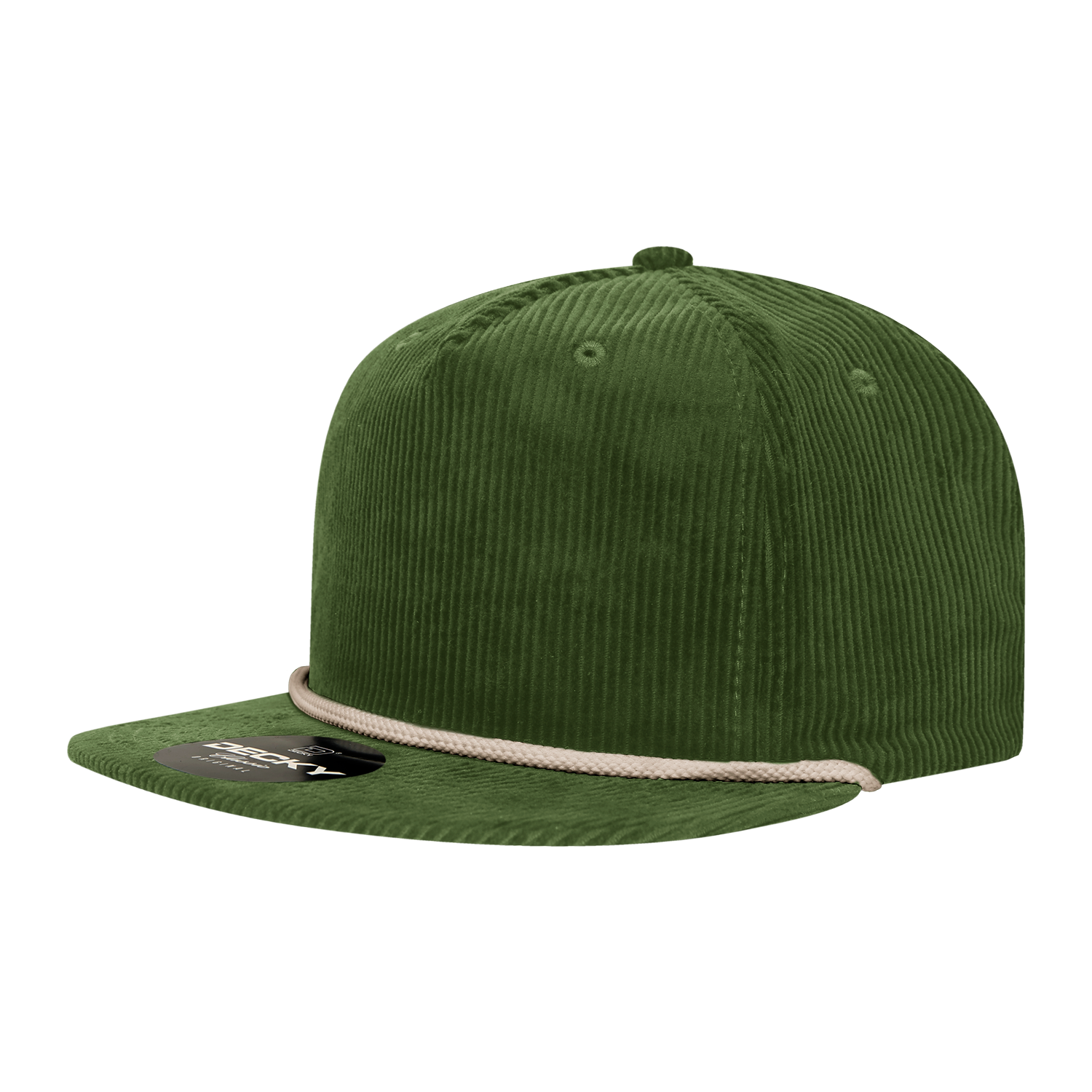 5 Panel High Profile Relaxed Corduroy Rope Hat