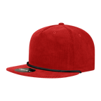 5 Panel High Profile Relaxed Corduroy Rope Hat