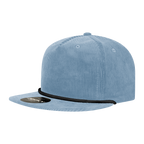 5 Panel High Profile Relaxed Corduroy Rope Hat