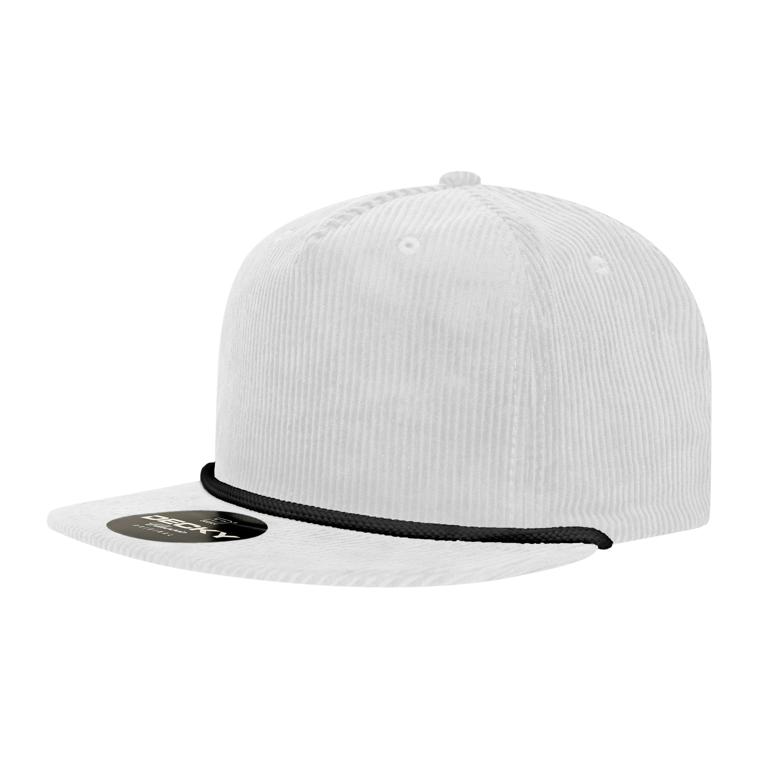 5 Panel High Profile Relaxed Corduroy Rope Hat