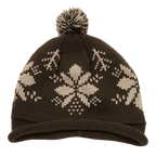 Snowflake Roll Up Beaine w/Pom