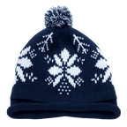 Snowflake Roll Up Beaine w/Pom