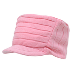 Knitted Flat Top Cap w/ Visor