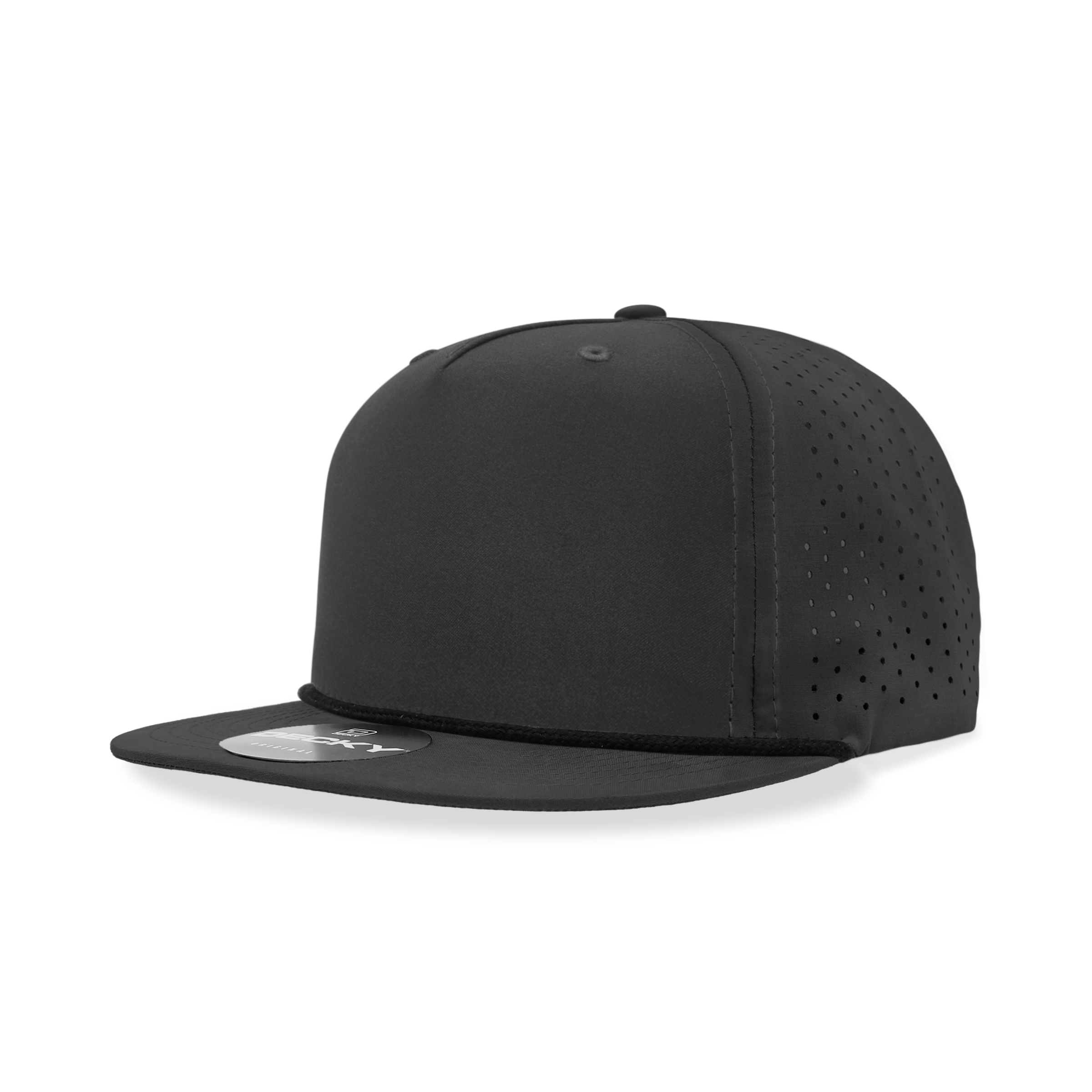 5 Panel High Profile Relaxed Perforated Performance Rope Hat