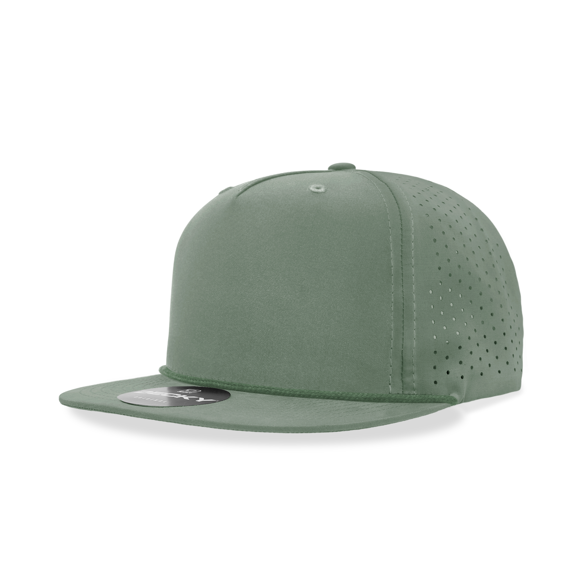 5 Panel High Profile Relaxed Perforated Performance Rope Hat