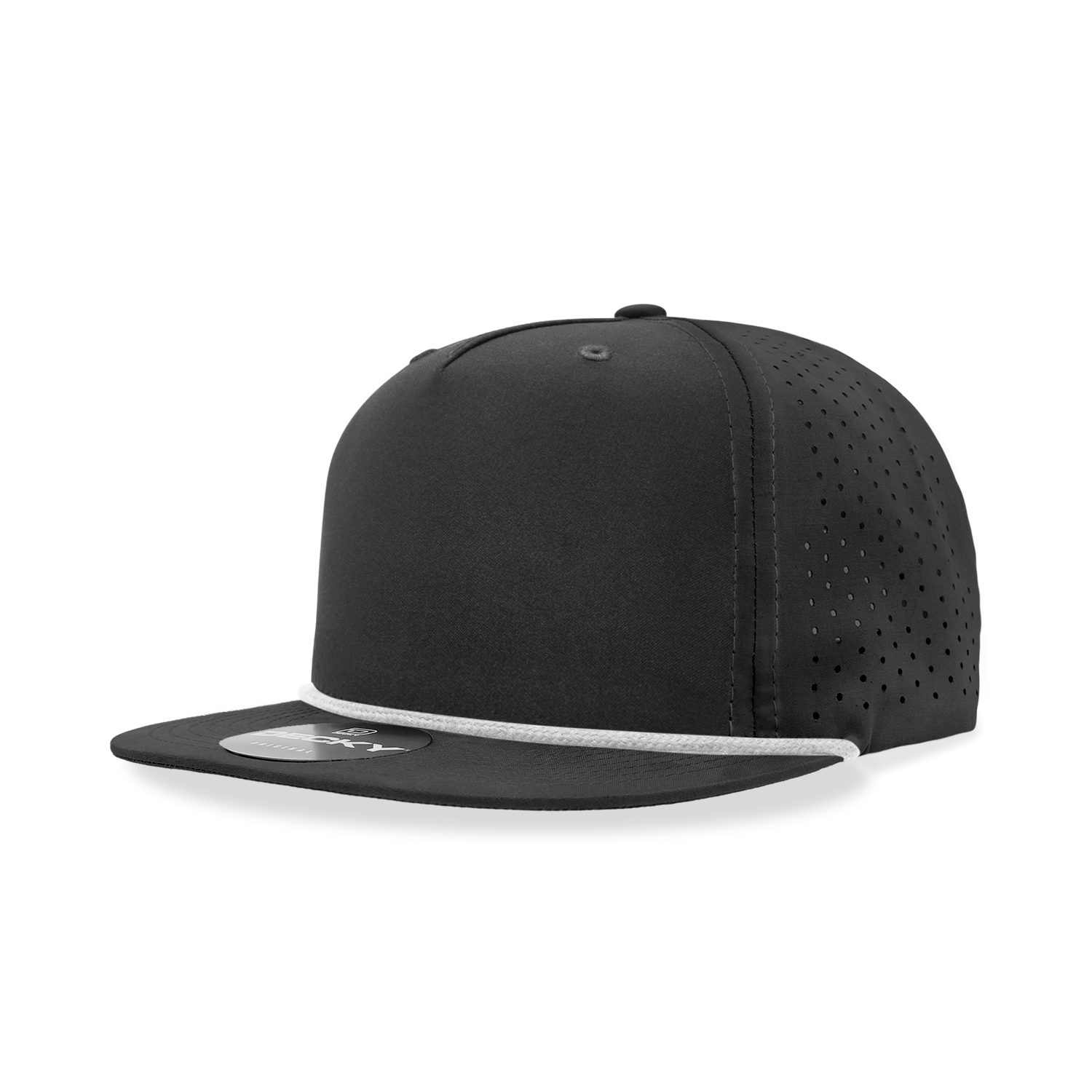 5 Panel High Profile Relaxed Perforated Performance Rope Hat