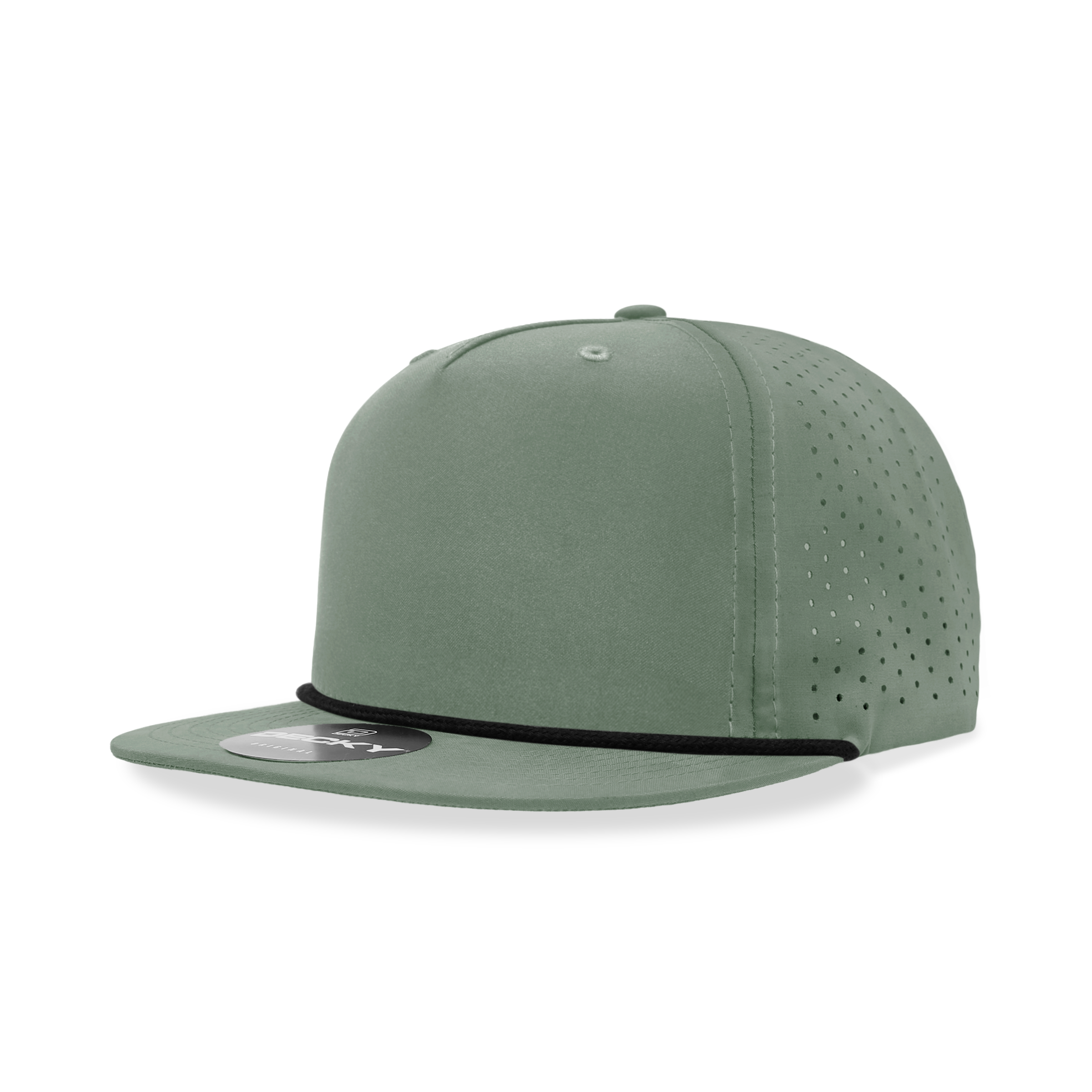 5 Panel High Profile Relaxed Perforated Performance Rope Hat