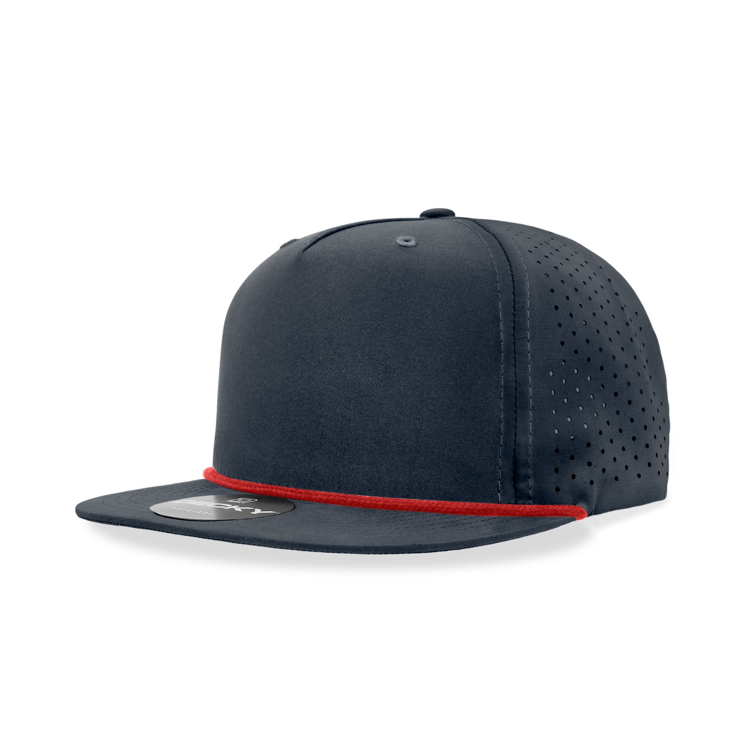 5 Panel High Profile Relaxed Perforated Performance Rope Hat