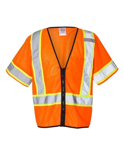 Unisex Class 3 Mesh Zippered Vest