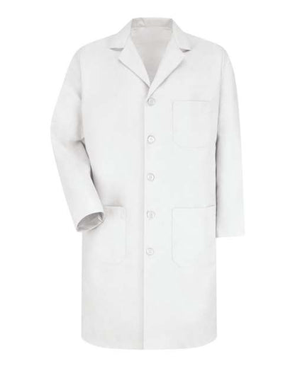 Unisex Extended Sizes Button Front Lab Coat