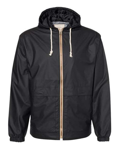 Unisex Vintage Hooded Rain Jacket