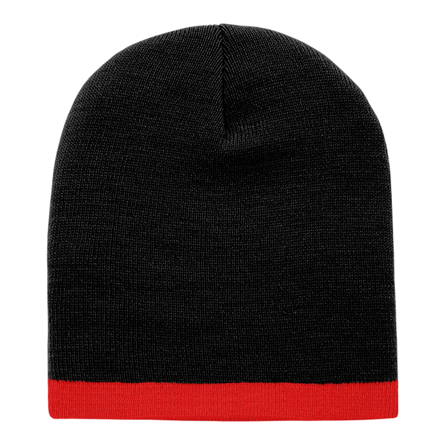 Acrylic/Polyester Striped Short Beanie