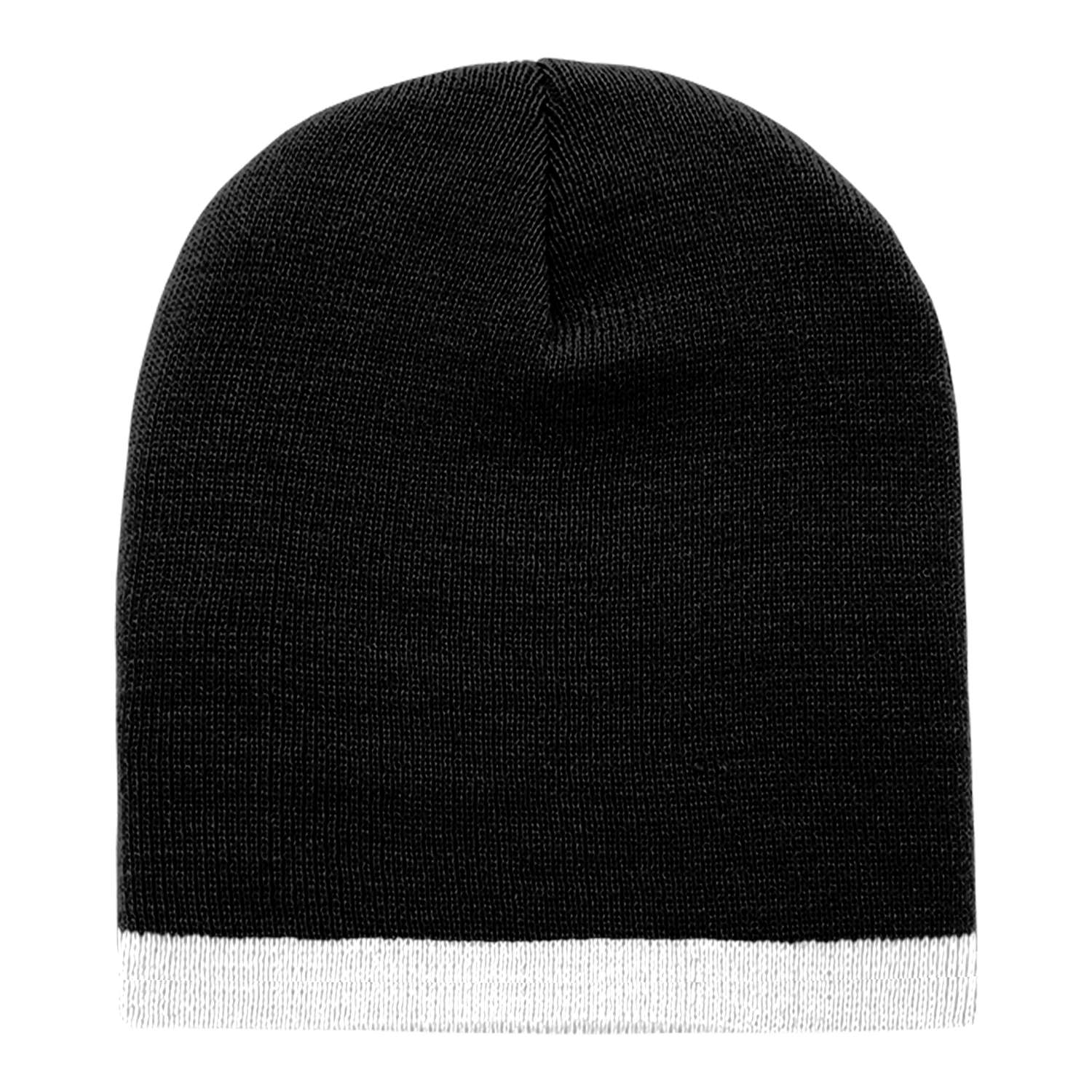 Acrylic/Polyester Striped Short Beanie