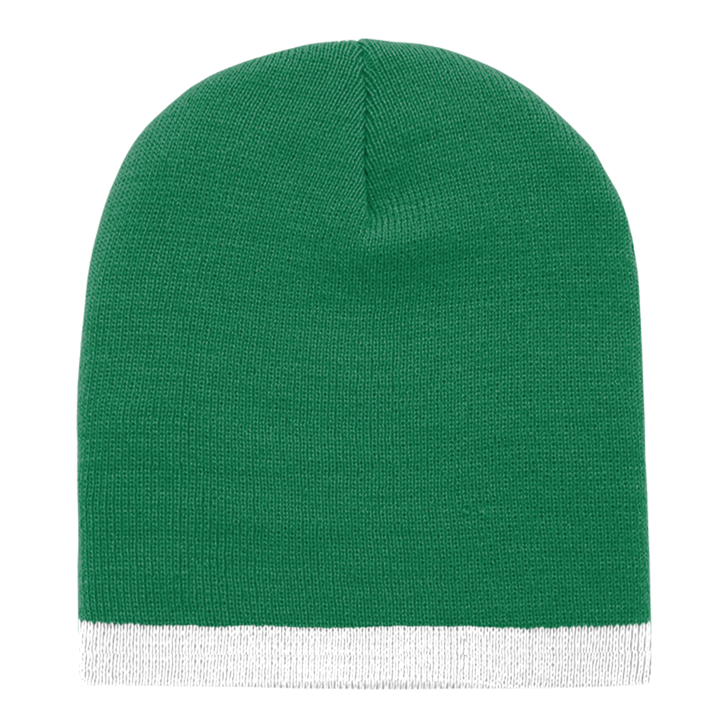 Acrylic/Polyester Striped Short Beanie