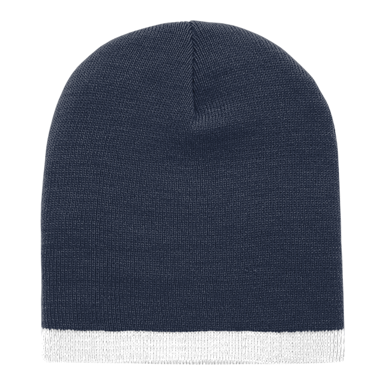 Acrylic/Polyester Striped Short Beanie