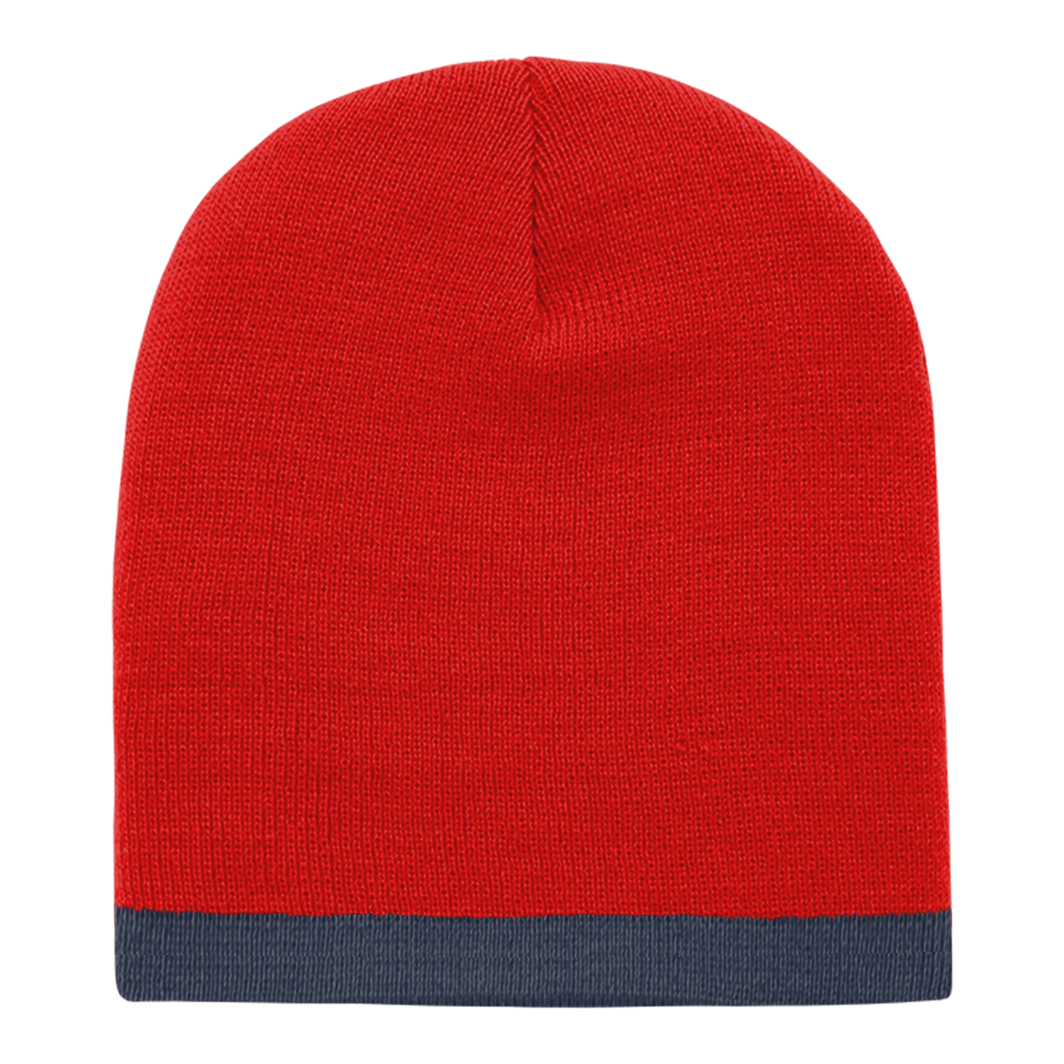 Acrylic/Polyester Striped Short Beanie