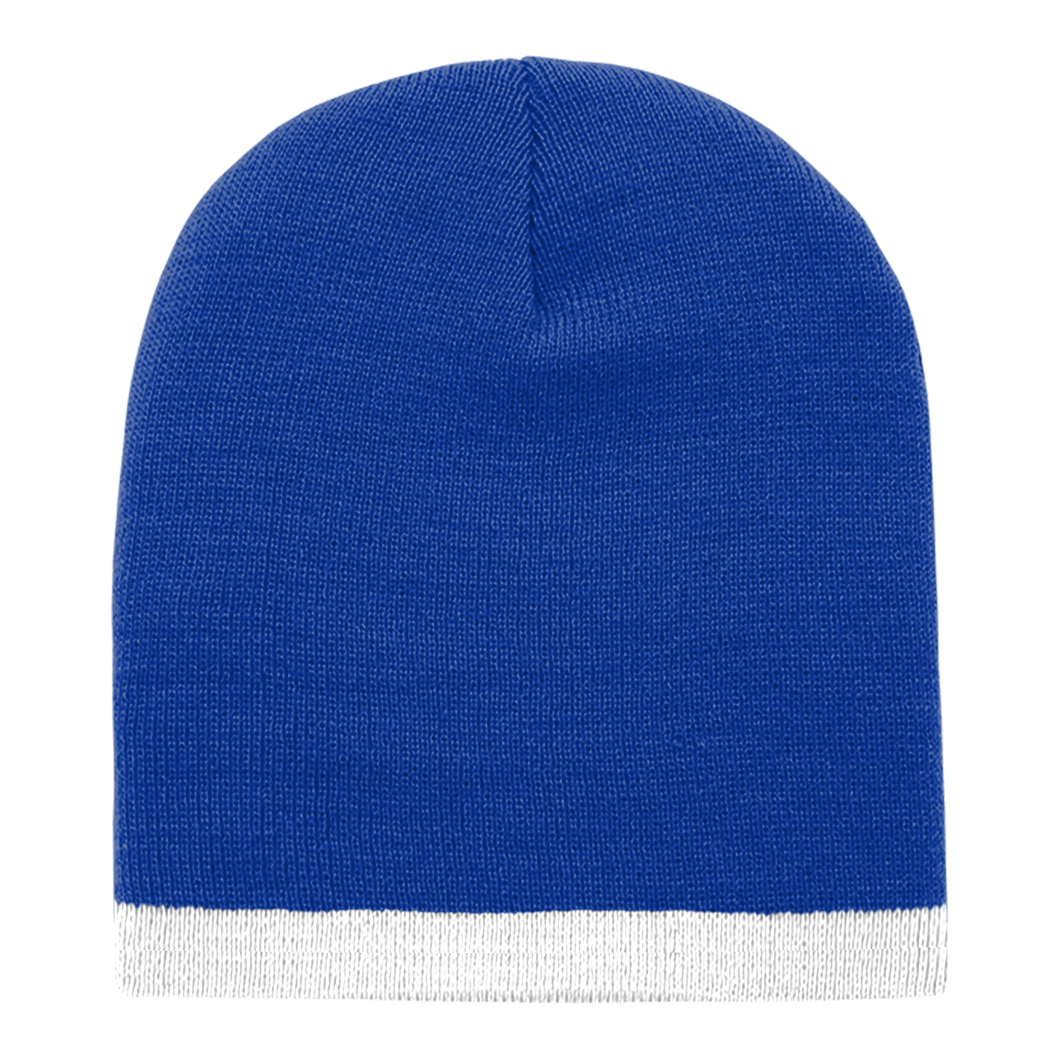 Acrylic/Polyester Striped Short Beanie