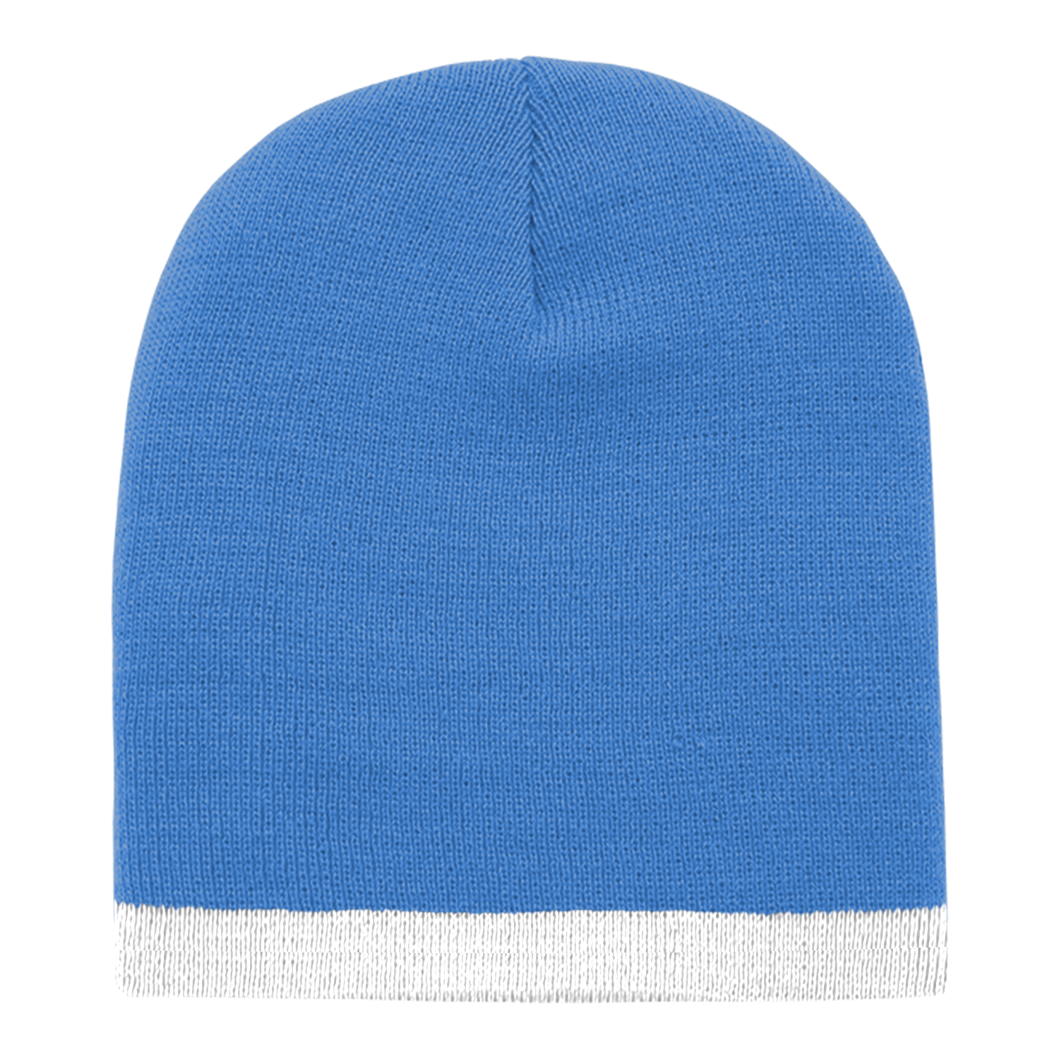 Acrylic/Polyester Striped Short Beanie