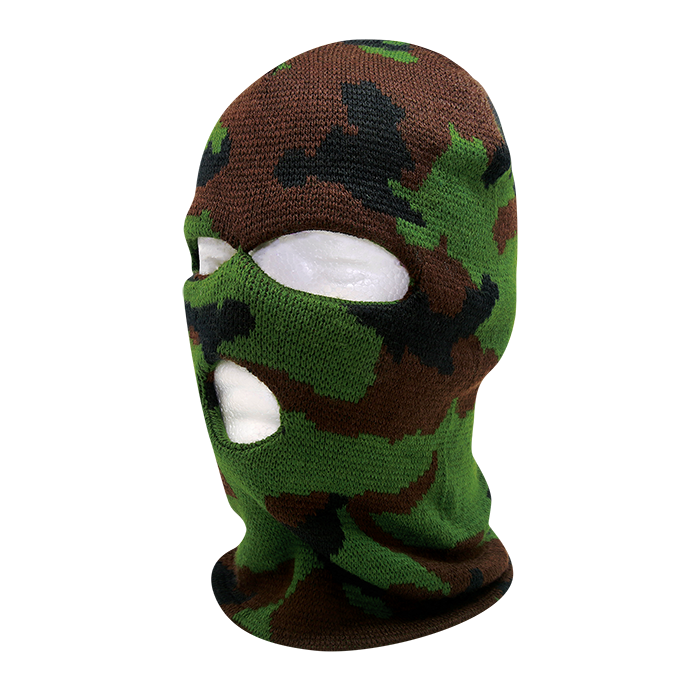 Camo 3 Holes Mask
