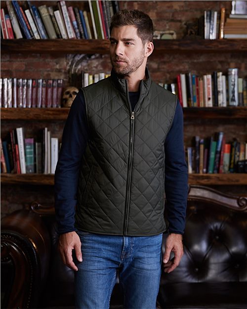 Men's Vintage Diamond Quilted Vest