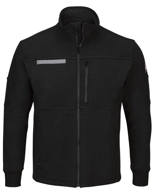 Men's Tall Zip Front Fleece Jacket-Cotton /Spandex Blend
