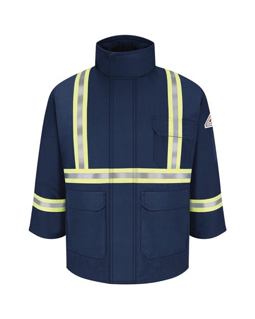 Men's Long Deluxe Parka With Reflective Trim - EXCEL FR® ComforTouch