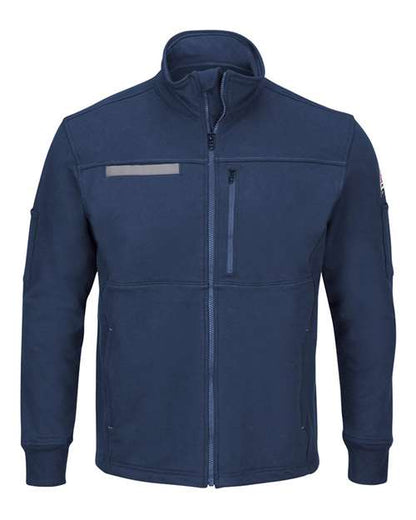 Men's Tall Zip Front Fleece Jacket-Cotton /Spandex Blend