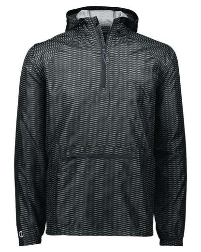 Men's Range Hooded Packable Quarter-Zip Jacket